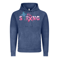 Vintage Denim strong with cross ribbon Vintage Hoodie - HRA Design Shop