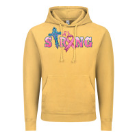 Vintage Mustard strong with cross ribbon Vintage Hoodie - HRA Design Shop