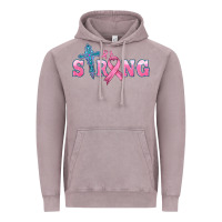 Vintage Zinc strong with cross ribbon Vintage Hoodie - HRA Design Shop