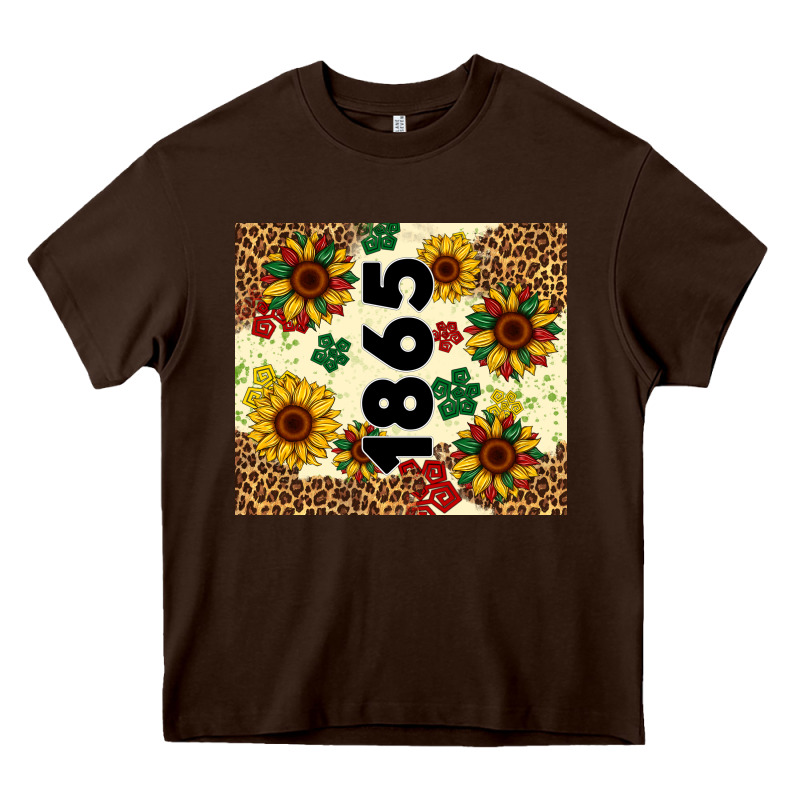 Juneteenth 1865 Sunflowers Heavy Core Tee by Artiststas | Teevron