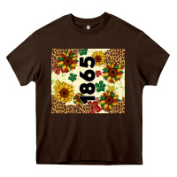 Chocolate Brown juneteenth 1865 sunflowers Heavy Core Tee - Artiststas
