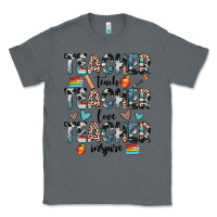 Charcoal Heather teacher teach love inspire Classic Tee - JahusDesignShop