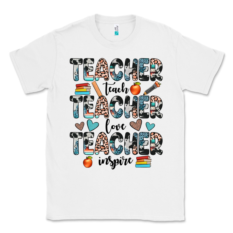 Teacher Teach Love Inspire Classic Tee by JahusDesignShop | Teevron