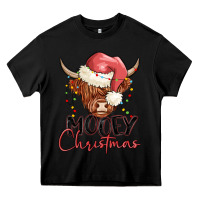 Black mooey christmas Heavy Core Tee - MaliasSmallBusiness