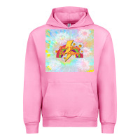 Fuchsia Pink don't worry be happy Urban Hoodie - TumblerDesignByShophia