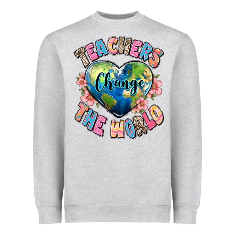 Teachers Change The World Heavyweight Sweatshirt by JahusDesignShop | Teevron