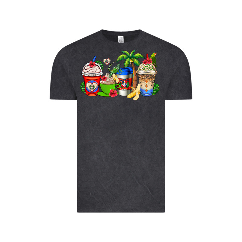 Dominican Republic Coffee Cups Vintage Tee by AdoDesignShop | Teevron