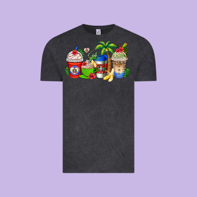 Dominican Republic Coffee Cups Vintage Tee Designed By Adodesignshop