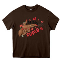 Chocolate Brown not today cupid Heavy Core Tee - MaliasSmallBusiness