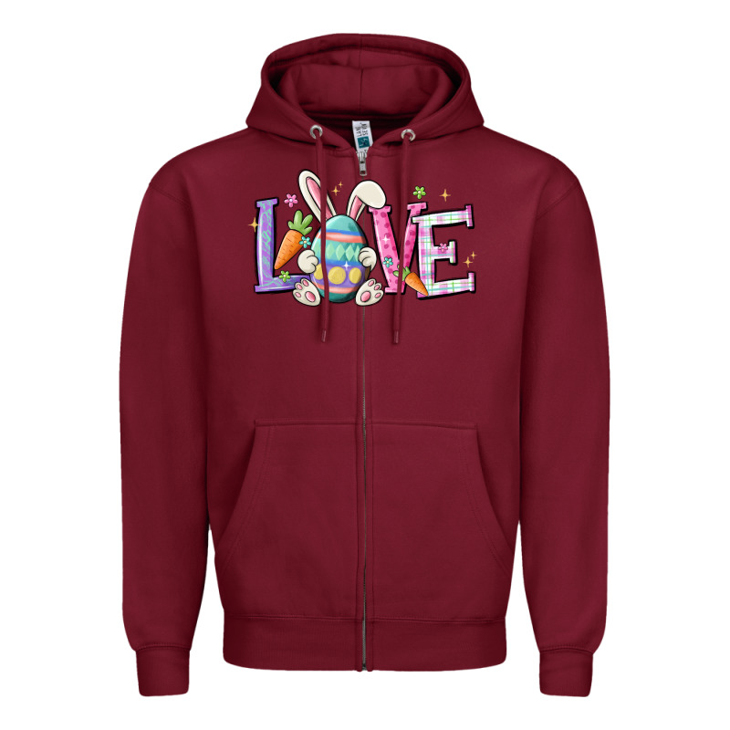 Love Easter Zipper Hoodie by MaliasSmallBusiness | Teevron
