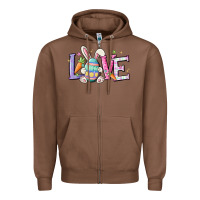 Chestnut love easter Zipper Hoodie - MaliasSmallBusiness