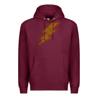 Burgundy Western Cactus Lightning Orange Background Premium Hoodie - Bettercallsaul