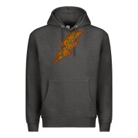 Western Cactus Lightning Orange Background Premium Hoodie | Teevron