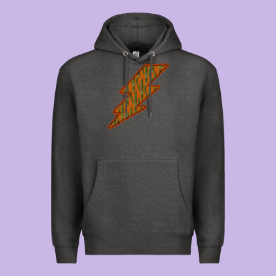 Western Cactus Lightning Orange Background Premium Hoodie Designed By Bettercallsaul