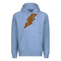 Colony Blue Western Cactus Lightning Orange Background Premium Hoodie - Bettercallsaul