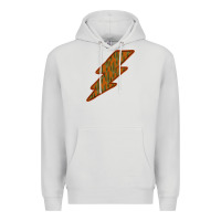 Dove Grey Western Cactus Lightning Orange Background Premium Hoodie - Bettercallsaul