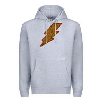 Heather Grey Western Cactus Lightning Orange Background Premium Hoodie - Bettercallsaul