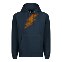 Navy Western Cactus Lightning Orange Background Premium Hoodie - Bettercallsaul