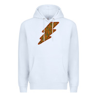 White Western Cactus Lightning Orange Background Premium Hoodie - Bettercallsaul