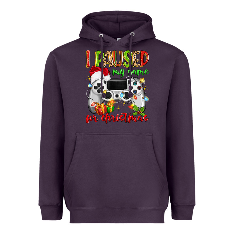 I Paused My Game For Christmas Heavyweight Hoodie by MaliasSmallBusiness | Teevron