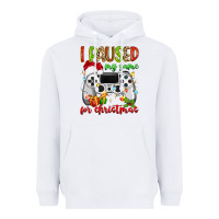 White i paused my game for christmas Heavyweight Hoodie - MaliasSmallBusiness