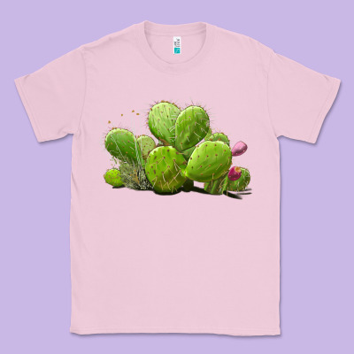 Desert Prickly Pear Cactus Classic Tee Designed By Lillyallendesigns