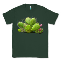 Sports Green Desert Prickly Pear Cactus Classic Tee - LillyAllenDesigns