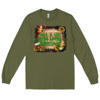 Army Green just a girl who loves christmas Long Sleeve Tee - AdoDesignShop