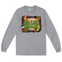 Heather Grey just a girl who loves christmas Long Sleeve Tee - AdoDesignShop