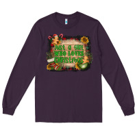Plum just a girl who loves christmas Long Sleeve Tee - AdoDesignShop