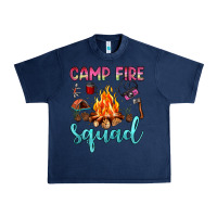 Navy camp fire squad Urban Heavy Tee - JahusDesignShop