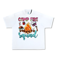 White camp fire squad Urban Heavy Tee - JahusDesignShop
