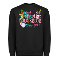 Black best school counselor ever Heavyweight Sweatshirt - AdoDesignShop