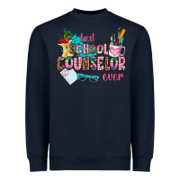 Navy best school counselor ever Heavyweight Sweatshirt - AdoDesignShop