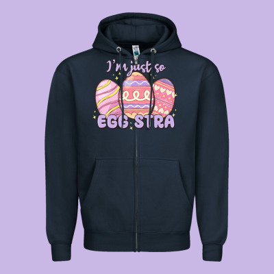 I'm Just So Egg Stra Zipper Hoodie Designed By Maliassmallbusiness