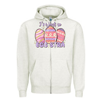 Oatmeal Heather i'm just so egg stra Zipper Hoodie - MaliasSmallBusiness