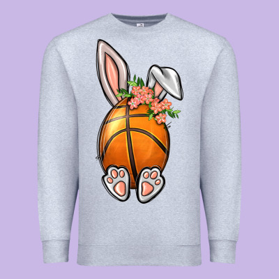 Basketball Easter Bunny Premium Sweatshirt Designed By Bundleandbundleshop