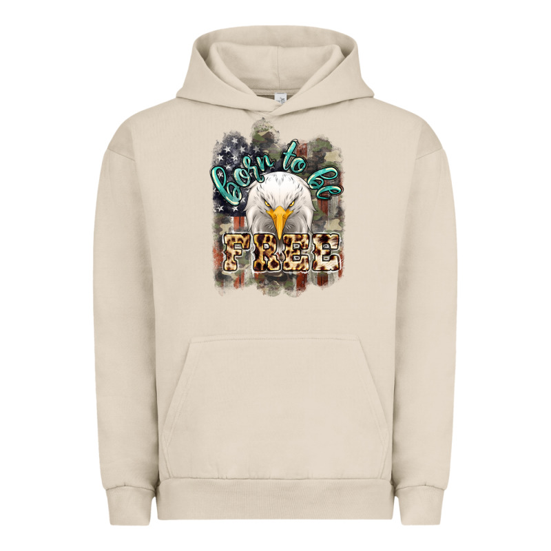 Born To Be Free 4th Of July Urban Hoodie by HowdyJamesFarm | Teevron