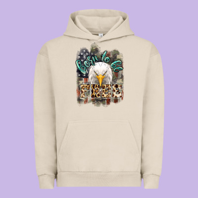 Born To Be Free 4th Of July Urban Hoodie Designed By Howdyjamesfarm