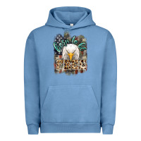 Pigment Pebble Blue Born to be free 4th of july Urban Hoodie - HowdyJamesFarm