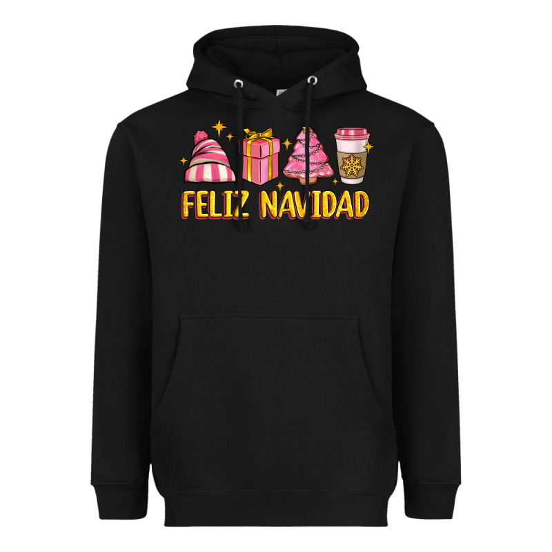 Feliz Navidad Heavyweight Hoodie by MaliasSmallBusiness | Teevron