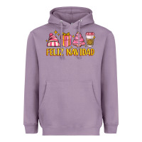 Lavender feliz navidad Heavyweight Hoodie - MaliasSmallBusiness
