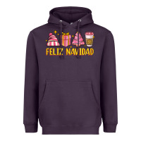 Plum feliz navidad Heavyweight Hoodie - MaliasSmallBusiness