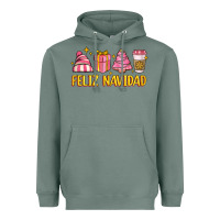 Sage feliz navidad Heavyweight Hoodie - MaliasSmallBusiness
