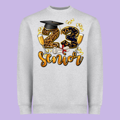 23 Senıor Wıth Champagne Heavyweight Sweatshirt Designed By Adodesignshop