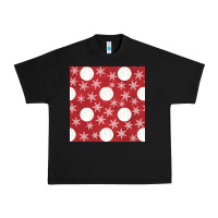 Black christmas snow flakes seamless pattern Urban Heavy Tee - BundleAndBundleShop