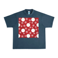 Midnight Navy christmas snow flakes seamless pattern Urban Heavy Tee - BundleAndBundleShop