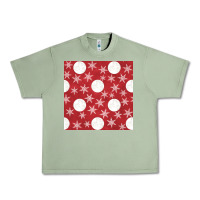 Oil Green christmas snow flakes seamless pattern Urban Heavy Tee - BundleAndBundleShop