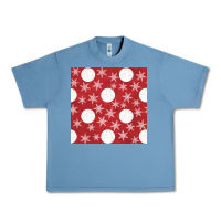 Pebble Blue christmas snow flakes seamless pattern Urban Heavy Tee - BundleAndBundleShop