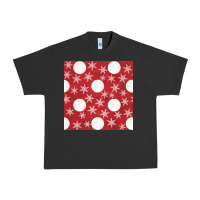 Pigment Black christmas snow flakes seamless pattern Urban Heavy Tee - BundleAndBundleShop